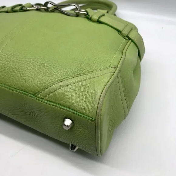 Coach Vintage Light Green Leather Hampton Satchel Bag F-10688 - Picture 6 of 12